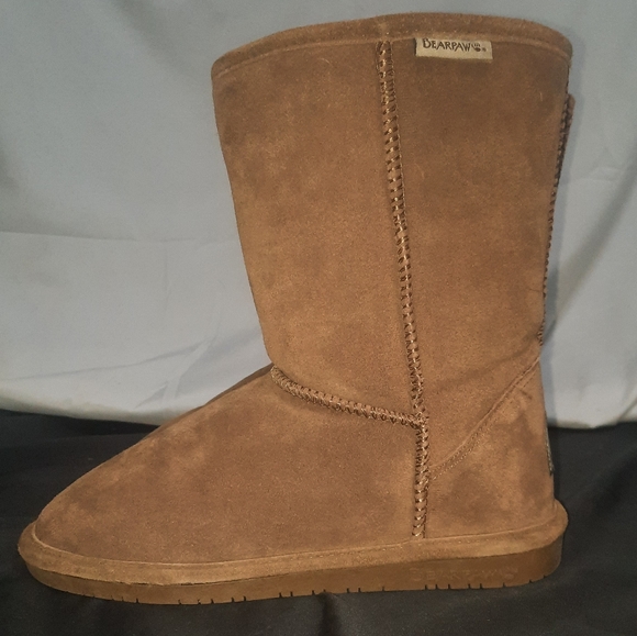Bear Paws Emma short Mid calf Hickory Tan Boot - Picture 4 of 8